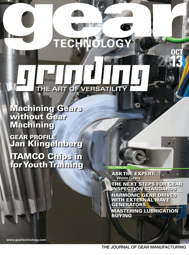 Gear Technology magazine, The Journal of Gear Manufacturing : The