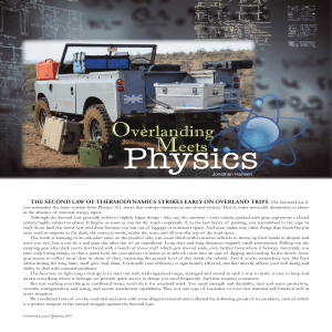 Overlanding Meets Physics, Spring 2007