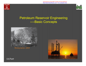Petroleum Reservoir Engineering ---