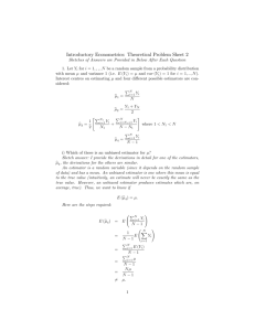 Introductory Econometrics: Theoretical Problem Sheet 2