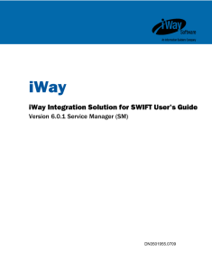 iWay Integration Solution for SWIFT User's Guide