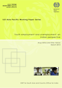 Youth employment and unemployment