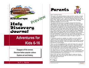 Preview Acrobat - The Kids Italy Discovery Journal