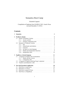 Semantics Boot Camp