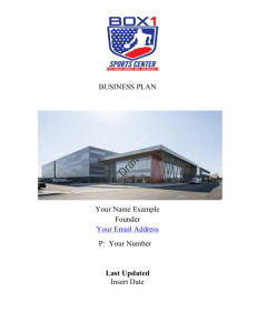 Link To Business Plan Example - Fitness Center