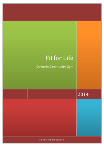 Fit for Life - Shire of Dowerin