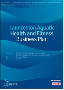 LA Fit Business Plan - Launceston City Council