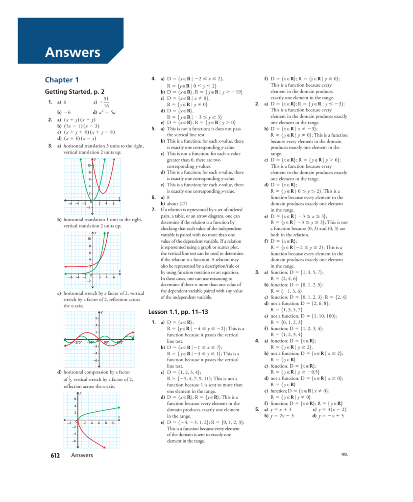 Student Book Answer Key