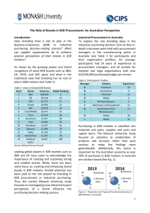 The Role of Brands in B2B Procurement: An Australian