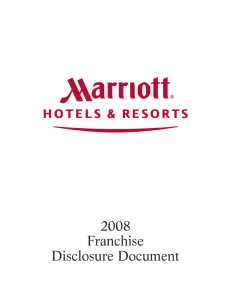 Franchise Disclosure Document- Marriott