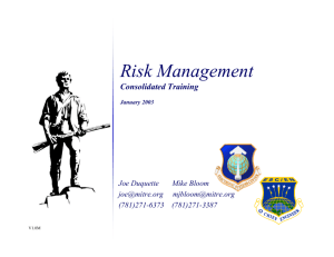 Implementing Risk Management... ESC EN Risk. Management