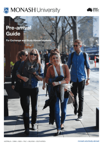 Pre-arrival Guide - Monash University