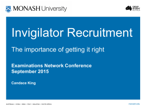 Invigilator Recruitment