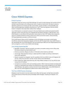 Cisco WAAS Express