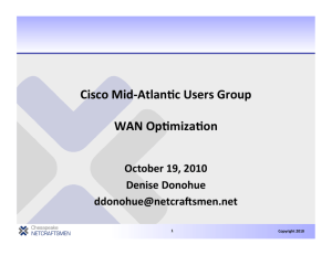 WAN Optimization and WAAS