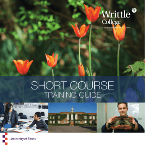short course - Writtle College