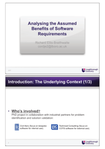 Analysing the Assumed Benefits of Software Requirements