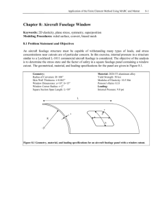 Chapter 8: Aircraft Fuselage Window