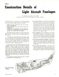 Construction Details of Light Aircraft Fuselages
