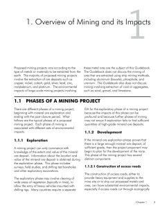 1. Overview of Mining and its Impacts
