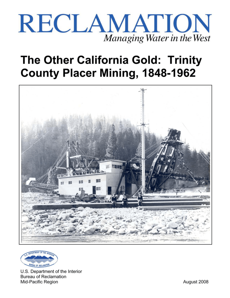 placer gold mining dredge