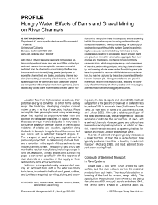 Effects of Dams and Gravel Mining on River Channels