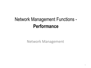 Network Management Functions