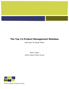 The Top 12 Product Management Mistakes