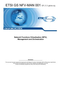GS NFV-MAN 001 - V1.1.1 - Network Functions Virtualisation (NFV