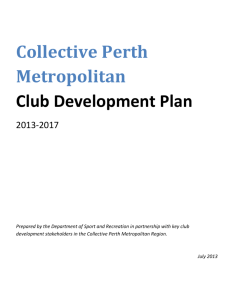 Collective Perth Metropolitan Club Development Plan