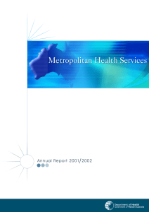 Metropolitan Health Services - Parliament of Western Australia