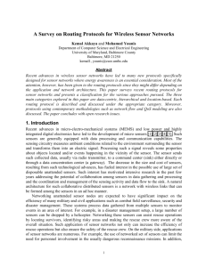 A Survey on Routing Protocols for Wireless Sensor