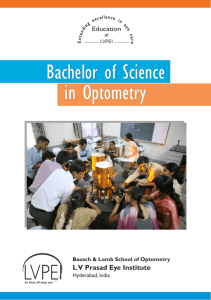 Bachelor of Science in Optometry Leaflet_April 2011.cdr