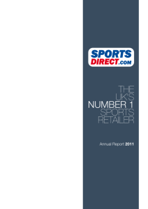 Annual Report 2011 - Sports Direct International plc