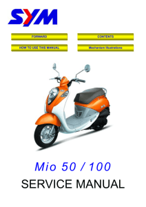 Mio 50 / 100 SERVICE MANUAL