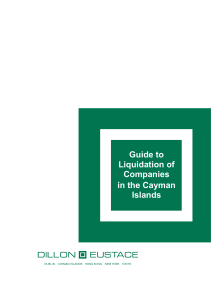 Guide to Liquidation of Companies in the Cayman