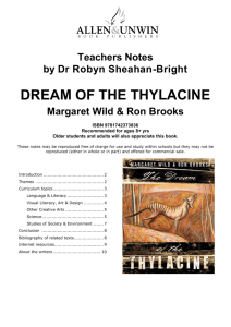 dream of the thylacine