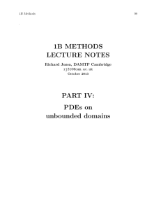 1B METHODS LECTURE NOTES PART IV: PDEs on unbounded
