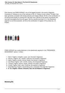 Park Avenue IQ: New Name In The World Of Deodorants