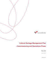 Cultural Heritage Management Plan