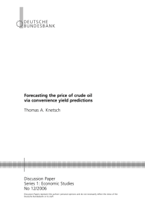 Forecasting the Price of Crude Oil via Convenience Yield Predictions