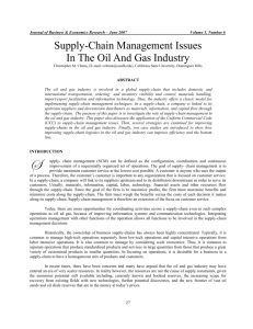 supply-chain management issues in the oil and