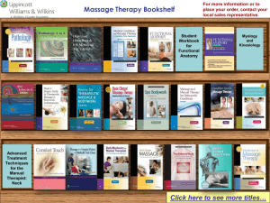 Massage Therapy Bookshelf Click here to see more titles…