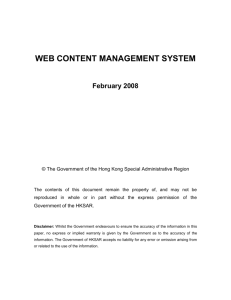WEB CONTENT MANAGEMENT SYSTEM