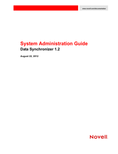 Novell Data Synchronizer System Administration Guide