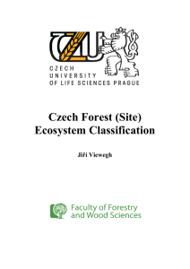 Czech Forest (Site) Ecosystem Classification