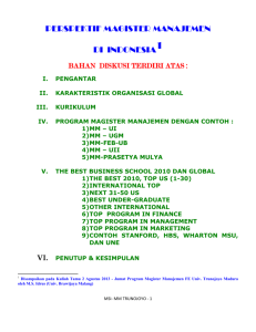 perspektif magister manajemen di indonesia