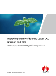 Huawei energy efficiency solution