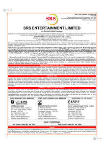SRS ENTERTAINMENT LIMITED