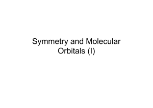 Symmetry and Molecular Orbitals (I)